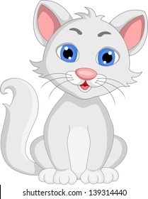 cute cat cartoon expression