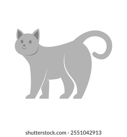 Cute cat cartoon illustration design vector