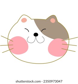 süße Katzenkarikaturenvektor für Dekoration , Design , Illustration