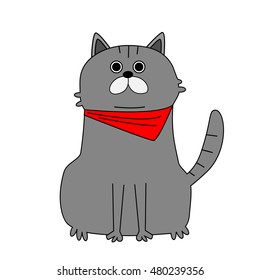 Cute cat cartoon vector design