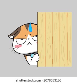 Cute Cat Cartoon Vector Illustration