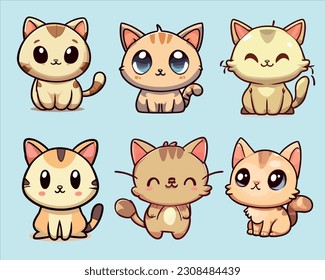 Paquete de pegatinas vectoriales de dibujos animados de gato

El "Cute Cat Cartoon Vector Stickers Bundle" es una encantadora colección de ilustraciones vectoriales con adorables personajes de gatos 