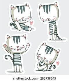 Cute cat character