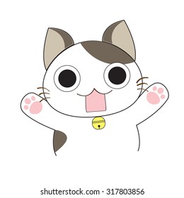 Cute cat character