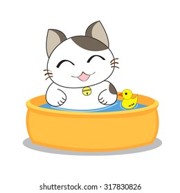 Cute cat character
