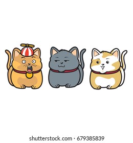 Cute cat character