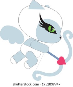 cute cat character animal vector design
