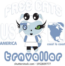 diseño de vectores de animales de personaje de gato lindo