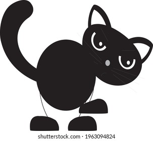 cute cat character animal vector design