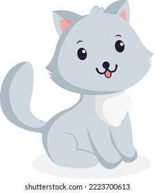 Ilustración de diseño de caracteres de gatos pequeños