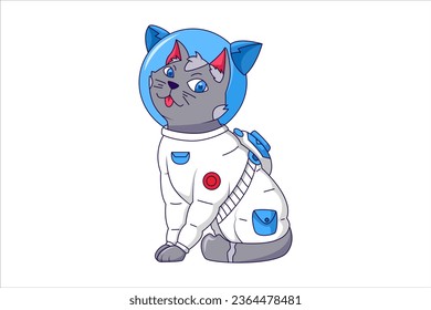 Cute Cat Character Design Illustration