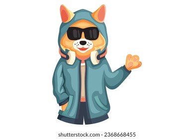 Cute Cat Character Design Illustration