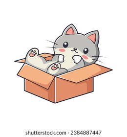Cute Cat Character Design Illustration