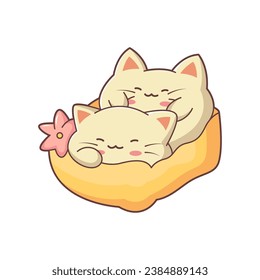 Cute Cat Character Design Illustration