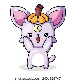 Cute Cat Character Design Illustration