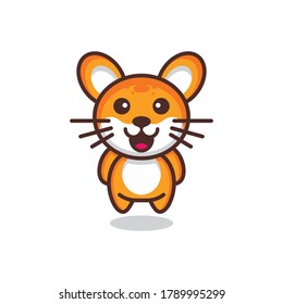 Cute cat character design for the logo and also design t-shirts and others as you wish