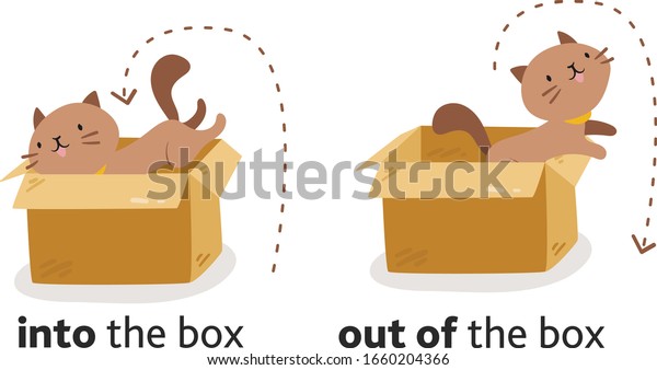 Cute Cat Character Different Poses Box Stock Vector (Royalty Free ...