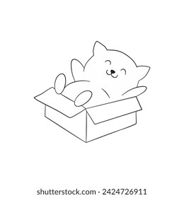 cute cat coloring book cute poses kitten