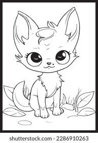 Cute Cat Coloring Pages for Kids