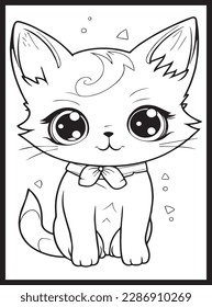 Cute Cat Coloring Pages for Kids