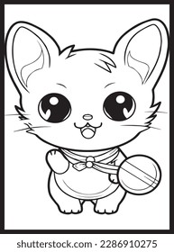 Cute Cat Coloring Pages for Kids