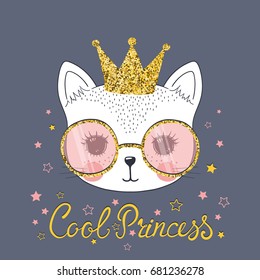 Cute cat. Cool Princess