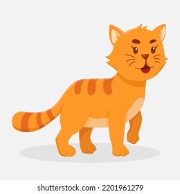 Cute Cat Design Character Illustration