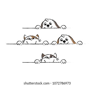 cute cat dog