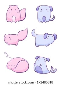 cute cat and dog