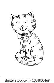 Cute cat doodle