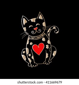 cute cat doodle