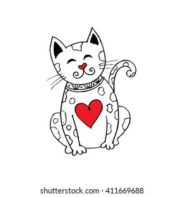 cute cat doodle