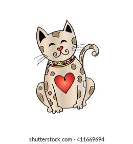 cute cat doodle