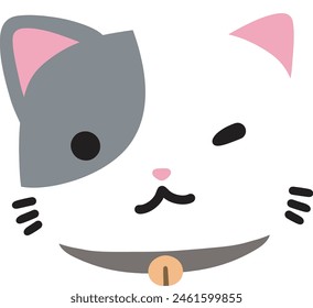 cute cat emoji vector with a range of expressions