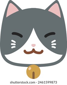 cute cat emoji vector with a range of expressions