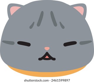 cute cat emoji vector with a range of expressions