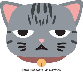 cute cat emoji vector with a range of expressions