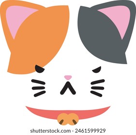 cute cat emoji vector with a range of expressions