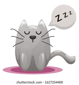 Cute cat emoticon cartoon vector