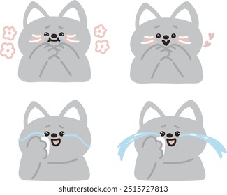 cute cat emotion and expression happy 