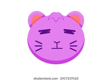 Cute Cat Expression Sticker Design