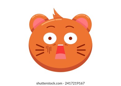Cute Cat Expression Sticker Design