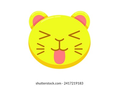 Cute Cat Expression Sticker Design
