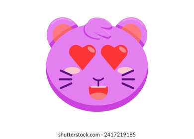 Cute Cat Expression Sticker Design