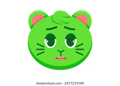 Cute Cat Expression Sticker Design