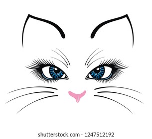 Cute cat face