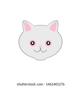 cute cat face , head pet friendly