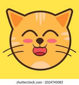 Cute-Cat-Gesichtsgrafik am besten für Haustiere