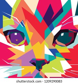 Cute Cat Face on WPAP