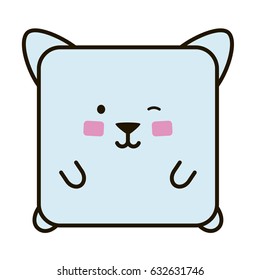 cute cat flat emoticon